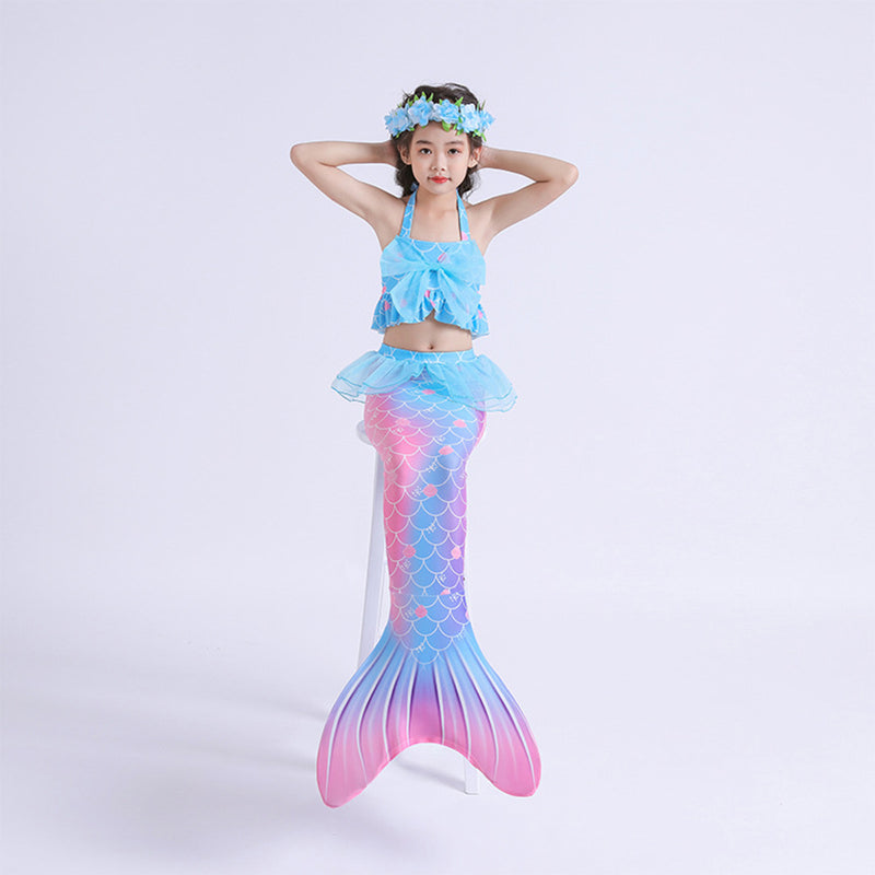 KIds Children Mermaid Cosplay Costume Dress Outfits Halloween Carnival Party Suit