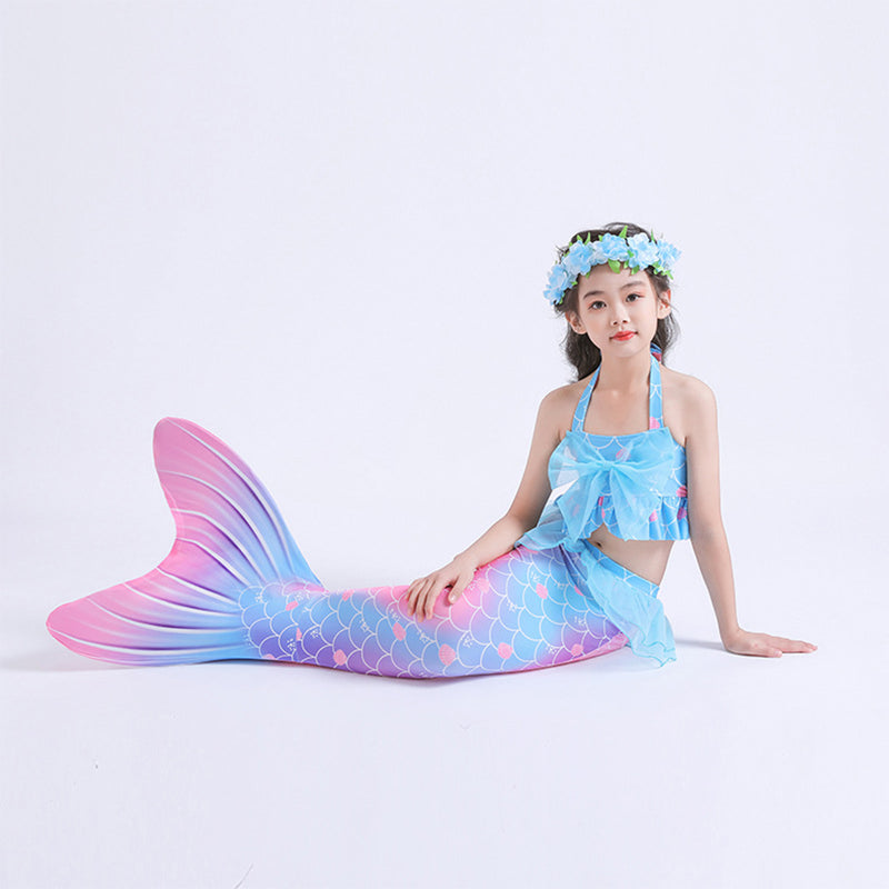 KIds Children Mermaid Cosplay Costume Dress Outfits Halloween Carnival Party Suit