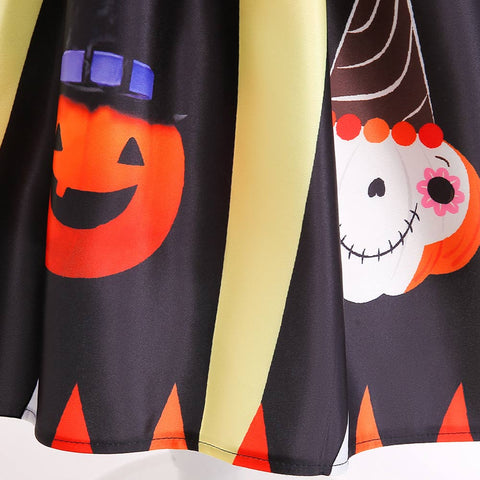 Kids Children Pumpkin Cosplay Costume Outfits Halloween Carnival Suit