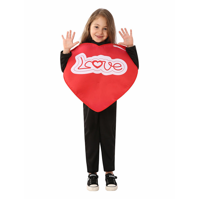 Kids Children Valentine‘s Day  Cosplay Costume Outfits Halloween Carnival Suit