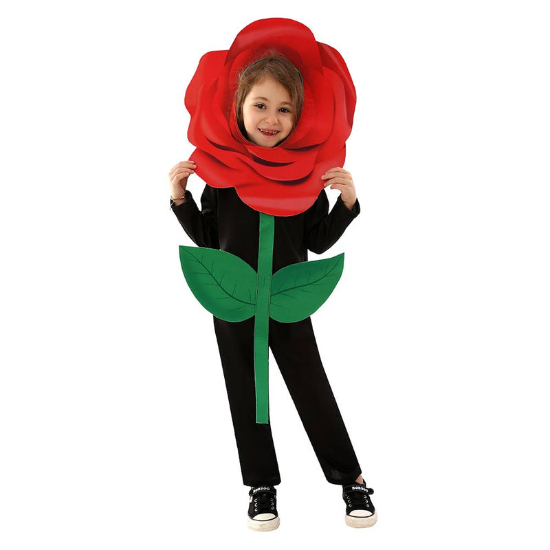 Kids Christmas rose  Plant Cosplay Costume Outfits Halloween Carnival Suit