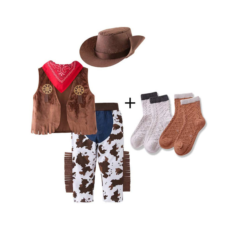 Kids Cowboy  Cosplay Costume Outfits Halloween Carnival Suit