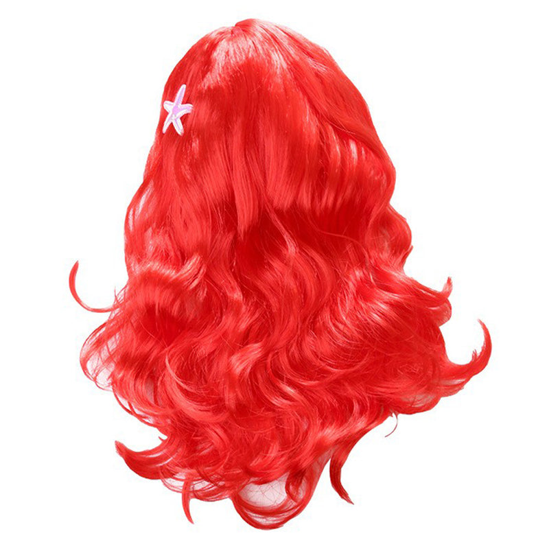 Kids Girls  Ariel Cosplay Wig Heat Resistant Synthetic Hair Carnival Halloween Party Props