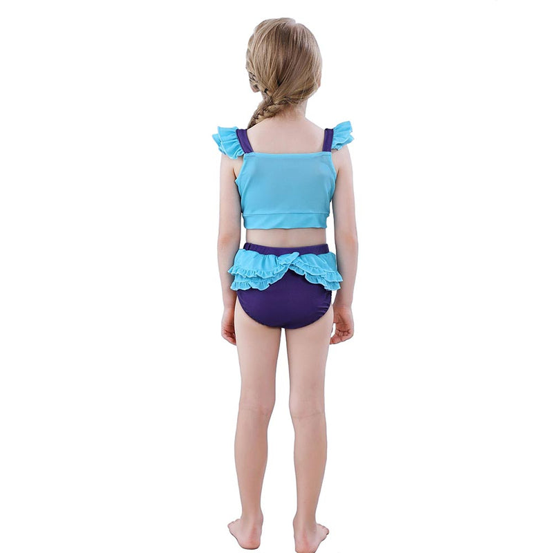 Kids Girls Ariel Cosplay Costume Swimsuit Outfits Halloween Carnival Party Suit