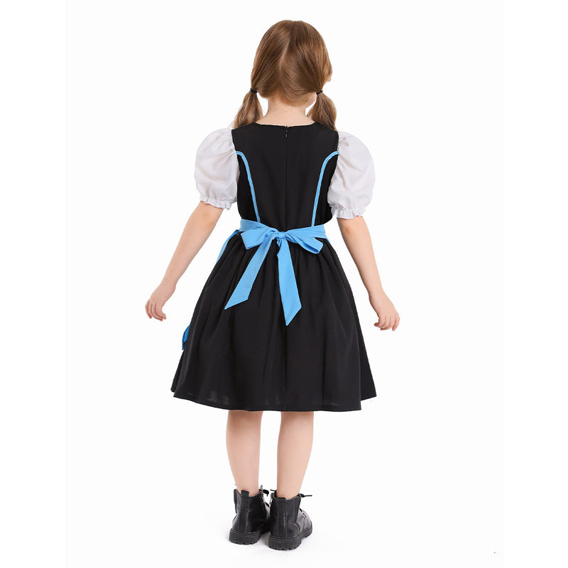 Kids Girls Beer Festival maid dress Cosplay Costume Outfits Halloween Carnival Suit