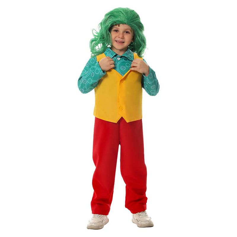 Kids Joker Cosplay Costume Outfits Halloween Carnival Suit