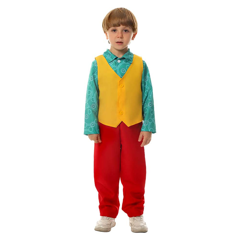 Kids Joker Cosplay Costume Outfits Halloween Carnival Suit