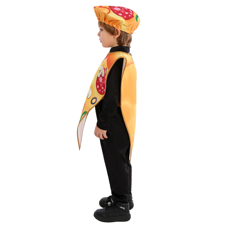 Kids Pizza stage performance Clothes Cosplay Costume Outfits Halloween Carnival Suit