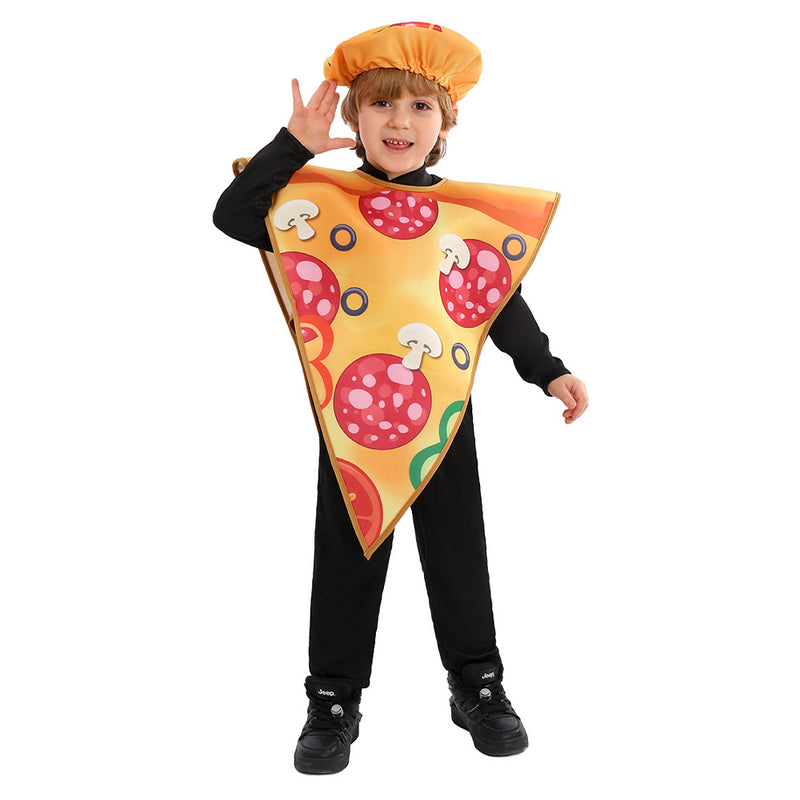 Kids Pizza stage performance Clothes Cosplay Costume Outfits Halloween Carnival Suit
