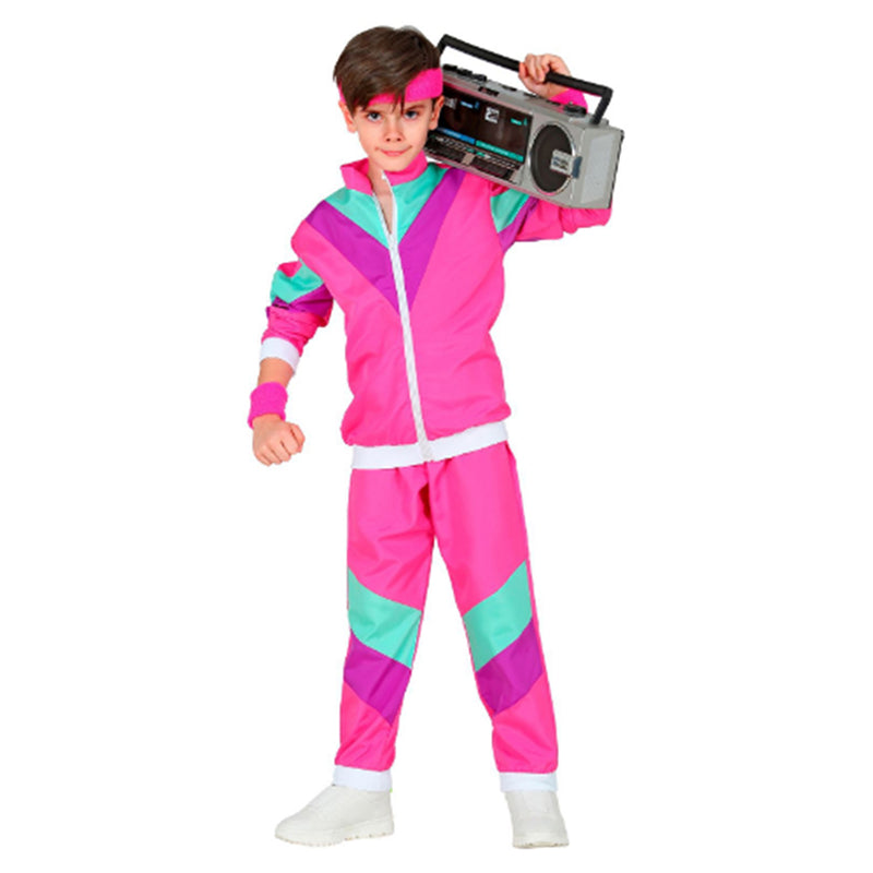 Kids Retro 80 90S Hip hop sportswear  Cosplay Costume Outfits Halloween Carnival Suit