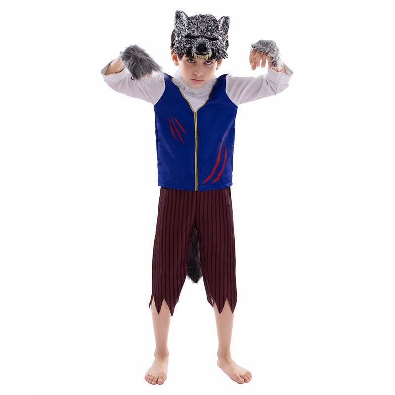 Kids werewolf  Cosplay Costume Outfits Halloween Carnival Suit