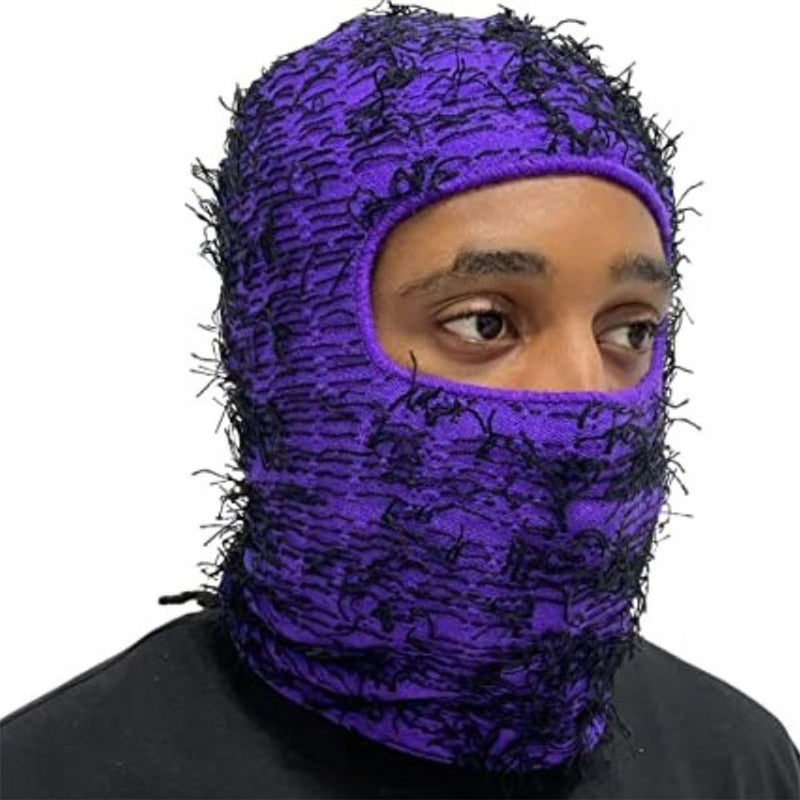 Knitted Hat Balaclava Men Face Mask Neck Warmer Beanies Thermal Head Cover Tactical Military Sports Scarf Caps