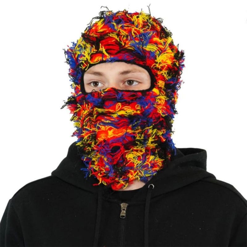 Knitted Hat Balaclava Men Face Mask Neck Warmer Beanies Thermal Head Cover Tactical Military Sports Scarf Caps