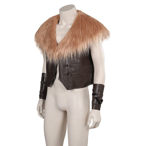 Kraven the Hunter Men Adult Shawl Vest Suit Party Carnival Halloween Cosplay Costume