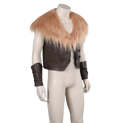 Kraven the Hunter Men Adult Shawl Vest Suit Party Carnival Halloween Cosplay Costume