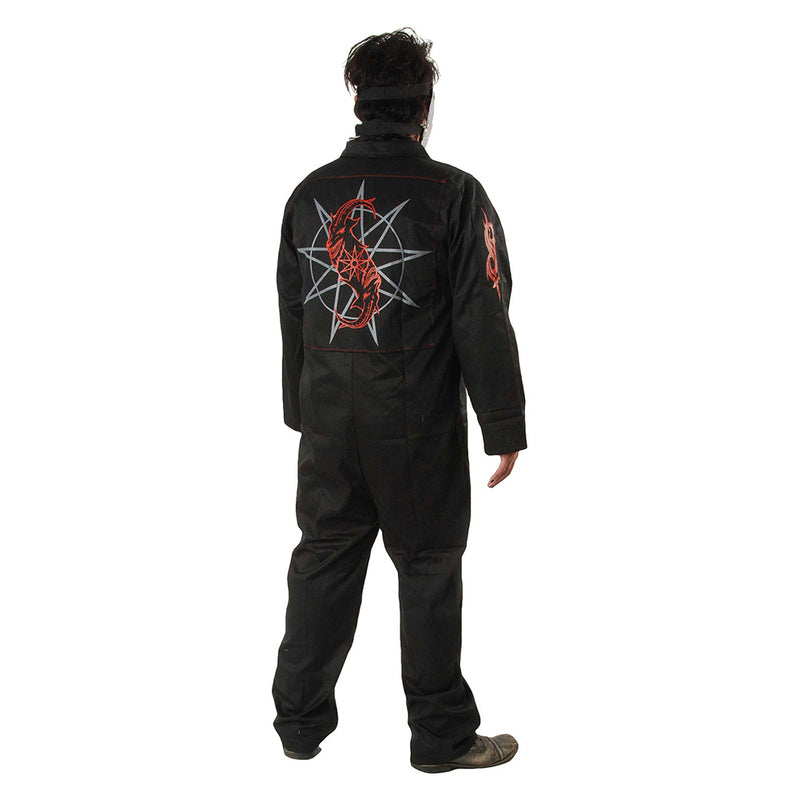 lancoszp Hommes Costume de Groupe de Heavy Metal Combinaison Rockabilly a Manches Longues, XL