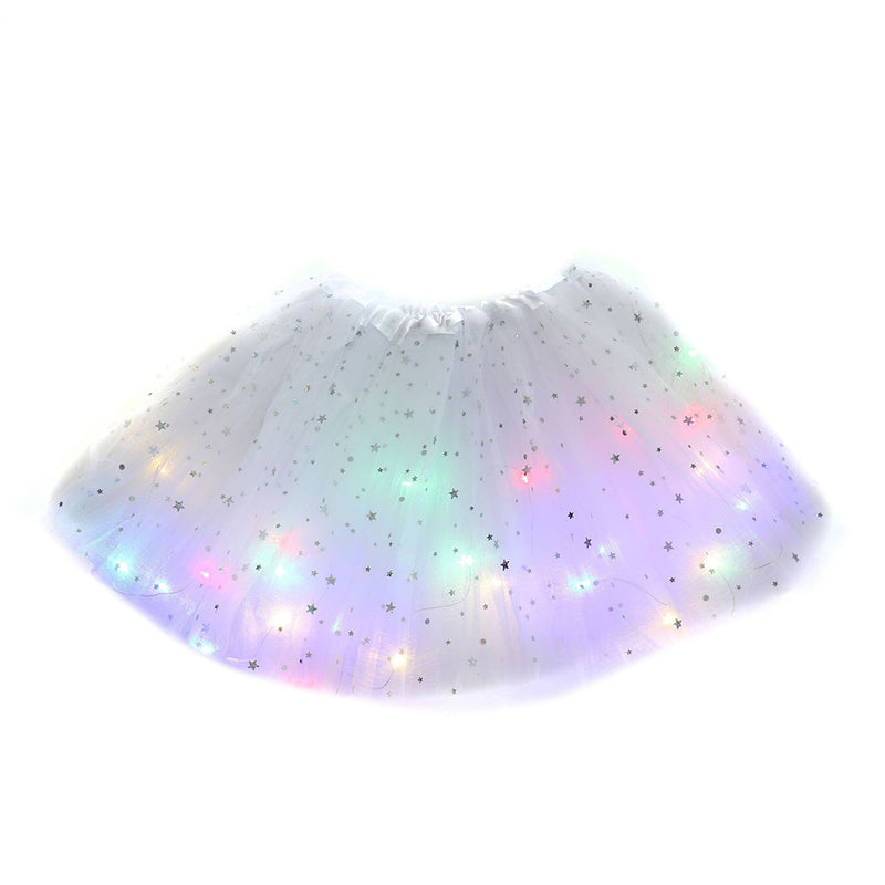 LED light fluffy skirt Cosplay Costume Outfits Halloween Carnival Suit