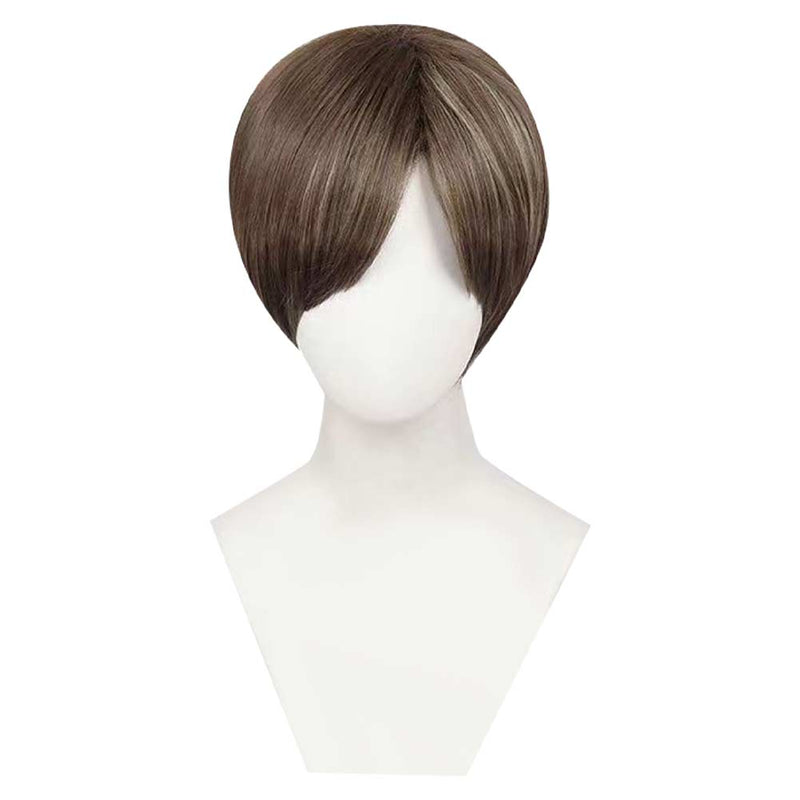 Leon Scott Kennedy Cosplay Wig Heat Resistant Synthetic Hair Carnival Halloween Party Props