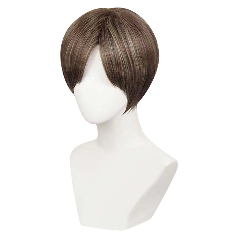 Leon Scott Kennedy Cosplay Wig Heat Resistant Synthetic Hair Carnival Halloween Party Props