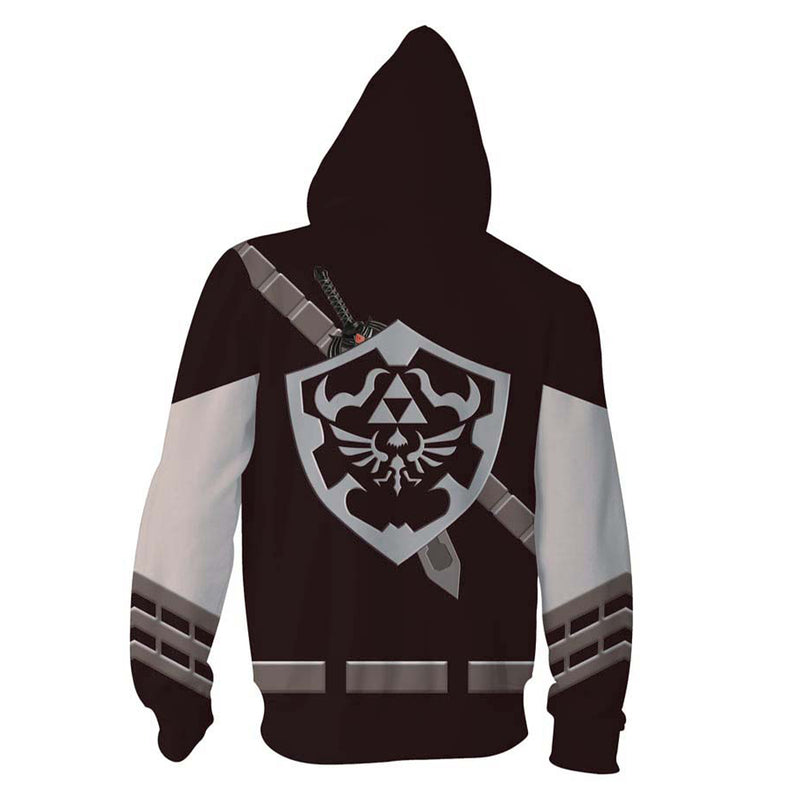 Link  Cosplay Hoodie 3D Printed Hooded Sweatshirt Men Women Casual Streetwear Zip Up Jacket Coat