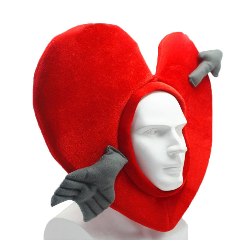 Love Heart  Cosplay Hat Cap Costume Accessories Outfits Halloween Carnival Suit