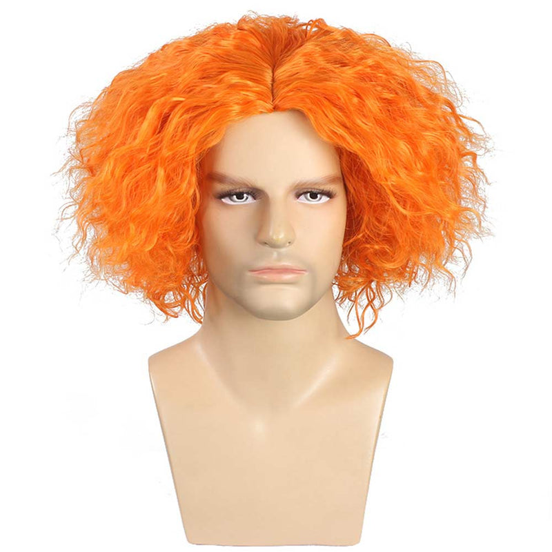 Mad Hatter Cosplay Wig Heat Resistant Synthetic Hair Carnival Halloween Party Props