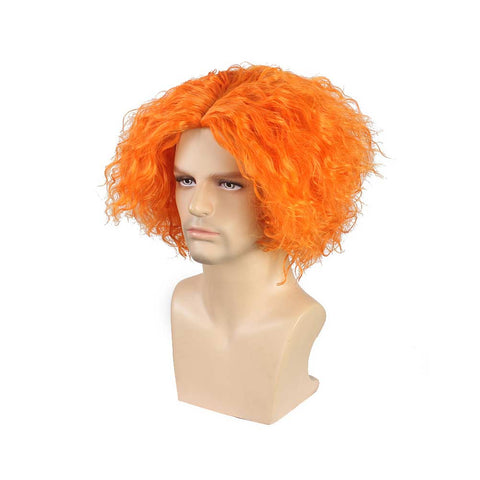 Mad Hatter Cosplay Wig Heat Resistant Synthetic Hair Carnival Halloween Party Props