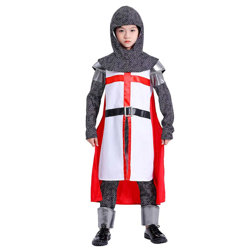 Medieval Crusader Templar Knights Cosplay Costume Outfits Halloween Carnival Suit