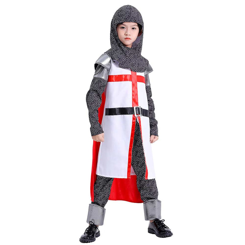 Medieval Crusader Templar Knights Cosplay Costume Outfits Halloween Carnival Suit