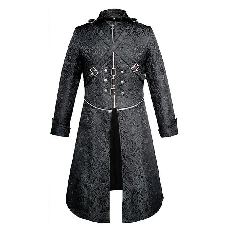 Medieval Gothic Punk Coat Cosplay Costume Outfits Halloween Carnival Party Suit Medieval Gothic Punk Coat Cosplay Costume Outfits Halloween Carnival Party Suit