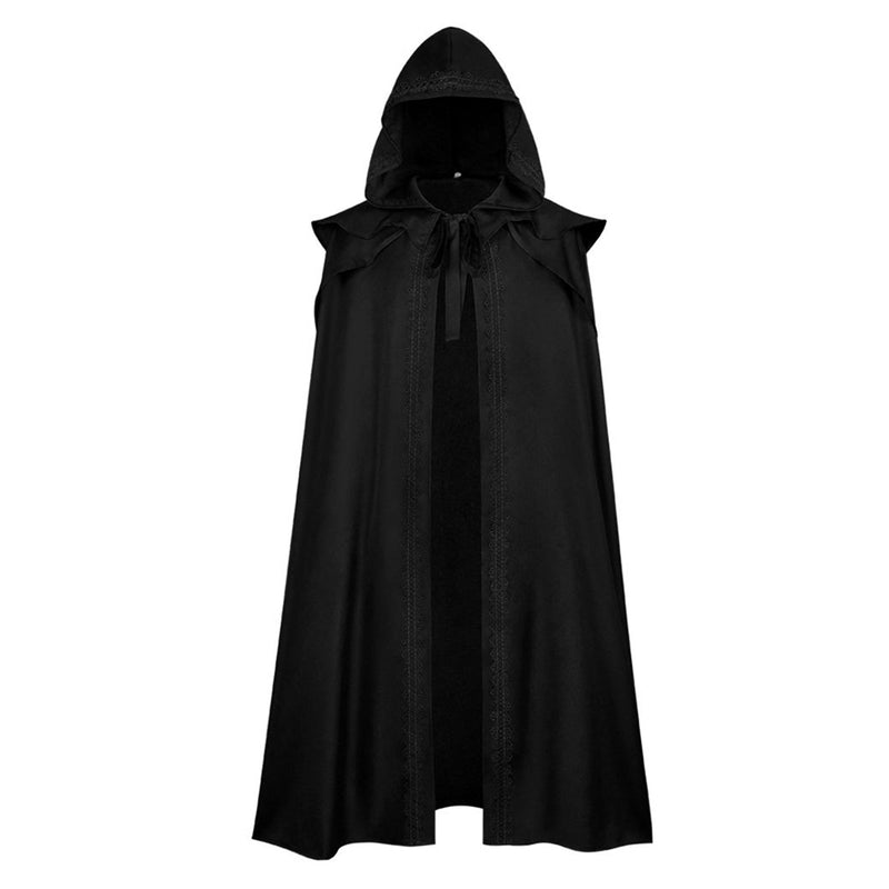 Medieval Renaissance Gothic Hooded Cloak Cosplay Costume Halloween Carnival Party Disguise Suit