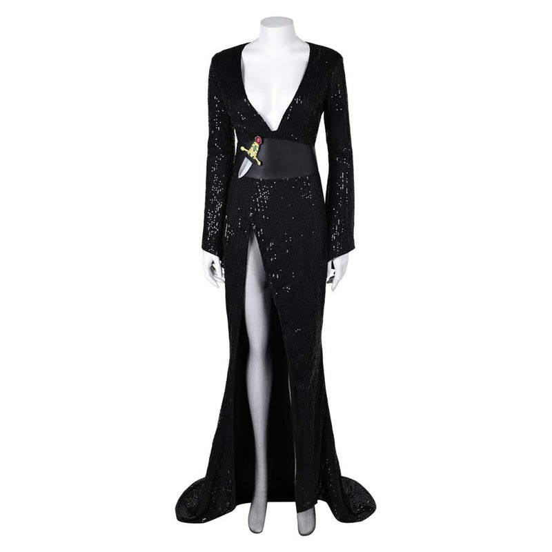  Mistress of the Dark Elvira Cosplay Costume Outfits Halloween Carnival Suit Halloween Elvira