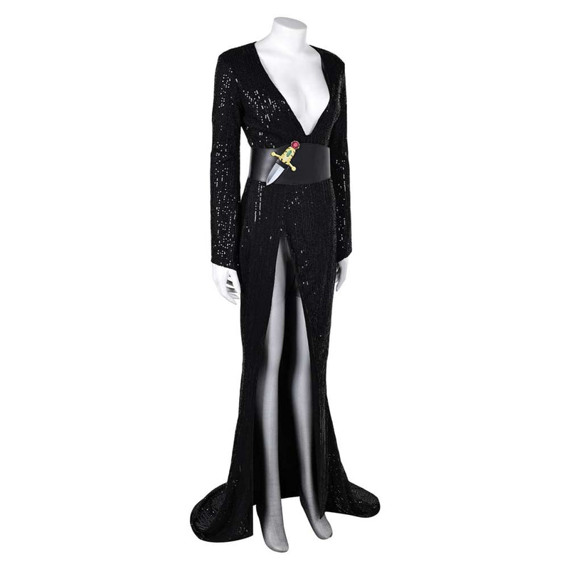  Mistress of the Dark Elvira Cosplay Costume Outfits Halloween Carnival Suit Halloween Elvira