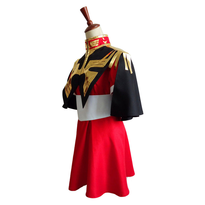 Mobile Suit Gundam  Char Aznable Cosplay Costume Halloween Carnival Party Disguise Suit