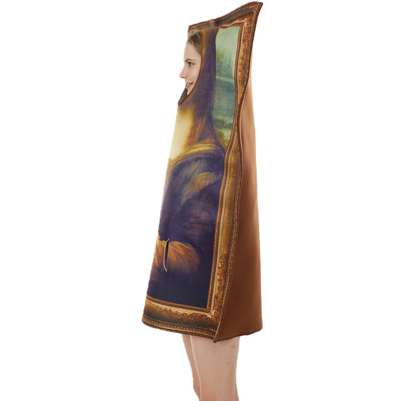 Mona Lisa halloween cosplay costume Halloween Carnival Party Suit