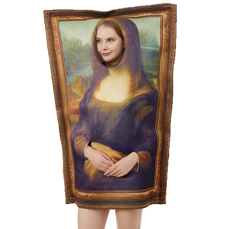 Mona Lisa halloween cosplay costume Halloween Carnival Party Suit