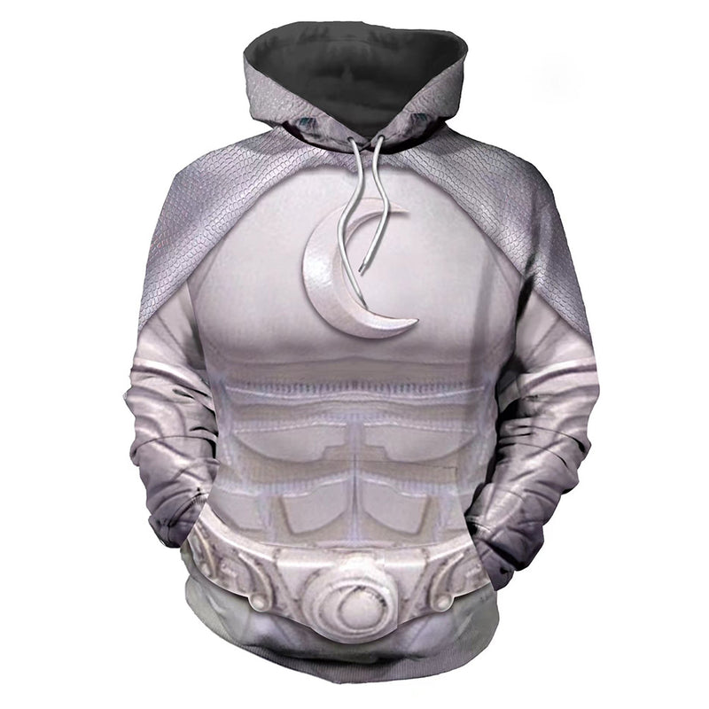 Moon Knight Cosplay Hoodie 3D Printed Hooded Sweatshirt Men Women Casual Streetwear Pullover