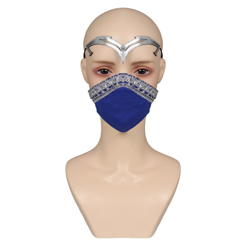 VeeGet Mortal Kombat 1 Kitana Women Latex Masks Helmet Masquerade Carnival Halloween Cosplay Props