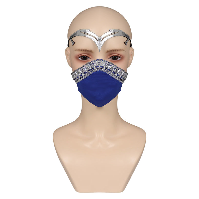 VeeGet Mortal Kombat 1 Kitana Women Latex Masks Helmet Masquerade Carnival Halloween Cosplay Props