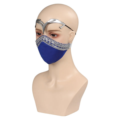 VeeGet Mortal Kombat 4 Kitana Women Latex Masks Helmet Masquerade Carnival Halloween Cosplay Props