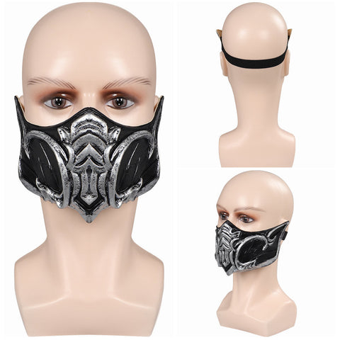 SeeCospaly Mortal Kombat 1 Sub-Zero Flashy Latex Masquerade Masks for Carnival Halloween Cosplay Costume Props