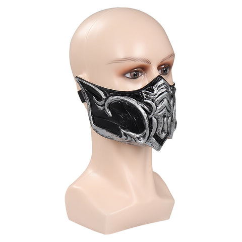 SeeCospaly Mortal Kombat 1 Sub-Zero Flashy Latex Masquerade Masks for Carnival Halloween Cosplay Costume Props