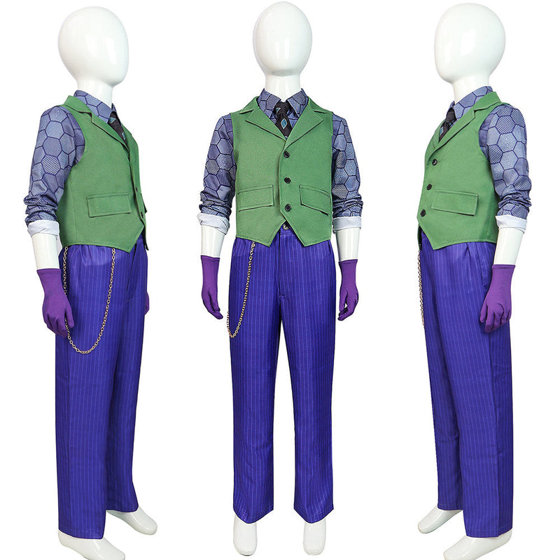 SeeCospaly Movie The Dark Knight Joker Kids Boys Purple Costumes for Carnival Halloween Cosplay Costume