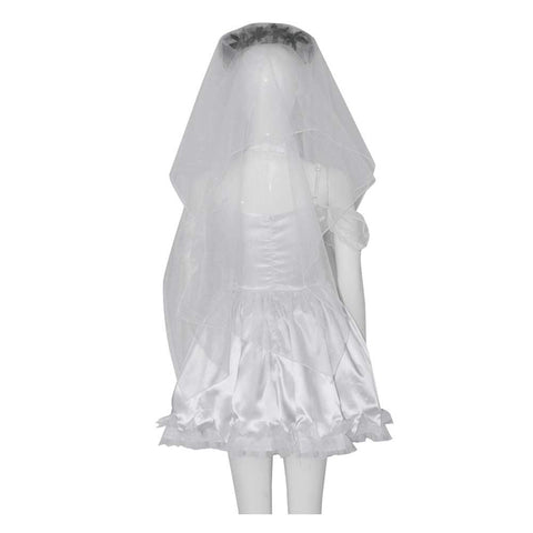 Movie Tim Burton‘s Corpse Bride Emily White Women Dress Party Carnival Halloween Cosplay Costume