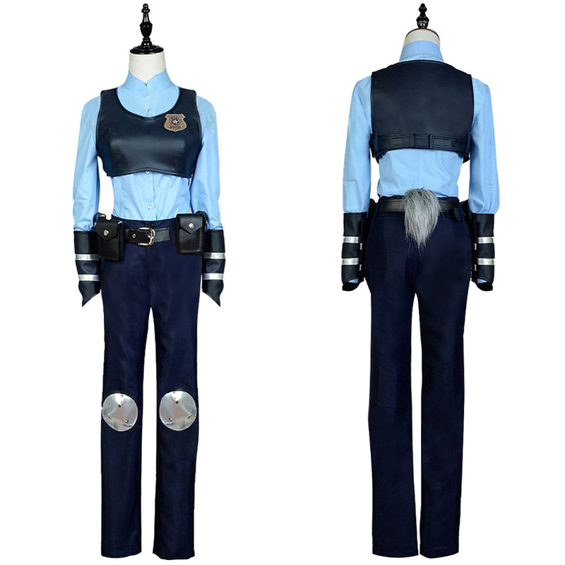 [mrcos] Judy Hopps Cosplay Costume Police Uniform Set School Festival Party Event Shooting Halloween (S)