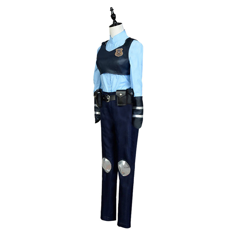 [mrcos] Judy Hopps Cosplay Costume Police Uniform Set School Festival Party Event Shooting Halloween (S)