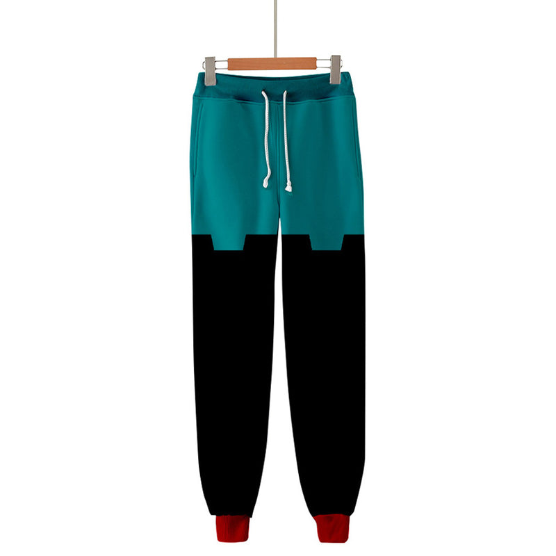 My Hero Academia Midoriya Izuku Cosplay Hoodie Casual Pants Set Adult 3D Print Sweatshirt Pullover Sweatpants Joggers Trousers Two Piece Sets