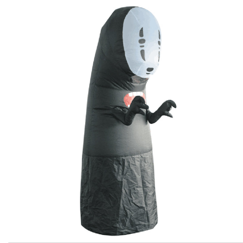 No Face Man Sen to Chihiro no Kamikakushi Spirited Away Kaonashi Cosplay Full Set Halloween Funny Costume Inflatable Garment