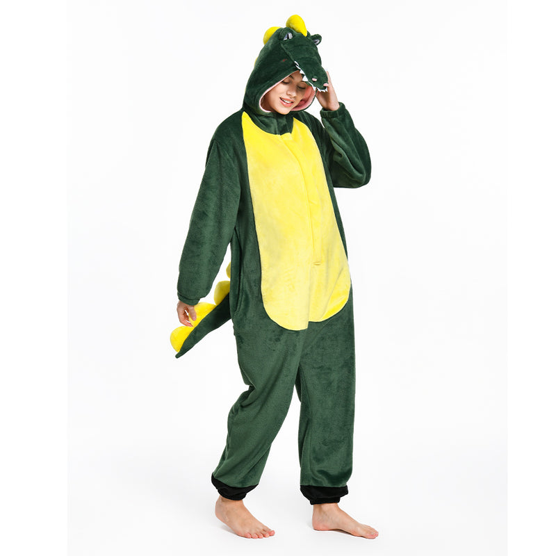 OLAOLA Adult Animal Onesie, Adult Unisex Crocodile Onesies, Plush Cosplay Pajamas, One Piece Sleepwe