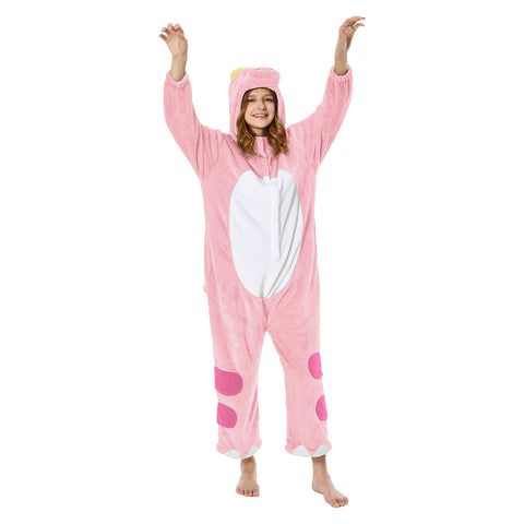 [OLAOLA] Dinosaur Costume Adult Pajamas Animal Costume Fluffy Winter Pajamas Adult Costume Cute Room Dress Fluffy Warm Room Cold Prevention Measures Fannel Material for both genders (P